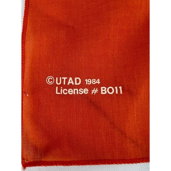 1984 Tennessee UT Vols BIG ORANGE WAVE Spirit Cloth Bandana - Picture 2 of 6